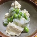 彪とら's cooksnap of when they made 枝豆とくずし豆腐のおろしポン酢あえ.