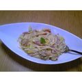 もちおう's cooksnap of when they made キャベツと帆立のクリームソーススパゲティ.
