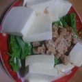 kehiroppy's cooksnap of when they made 水菜と豆腐とツナのサラダ.