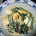 からす隊長's cooksnap of when they made ほうれん草と茹で卵～サラダ的な♬.