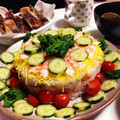 ぬーすぴ♪'s cooksnap of when they made ひな祭りに♪菜の花と海老のちらしずし.