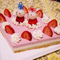 あきちこりん's cooksnap of when they made 雛祭りに☆３色レアチーズ＆ムースのケーキ.