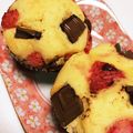 ナナヒカ's cooksnap of when they made いちごチョコマフィン\♡/.