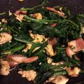 mi1116's cooksnap of when they made 彩り鮮やか♥ベーコン卵ホウレンソウ炒め.
