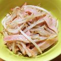ほがら's cooksnap of when they made 白だしで簡単♪もやしとハムの和風炒め.