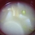 hinato母's cooksnap of when they made かぶとお揚げさんのお味噌汁.