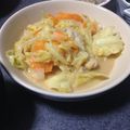 ツータン？'s cooksnap of when they made 春キャベツと豚の味噌コーンバター北海蒸煮.