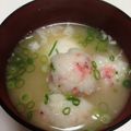 ムーヒツジ's cooksnap of when they made ふわふわ団子の味噌汁♪.