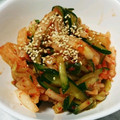 犬好き、ななんです。's cooksnap of when they made きゅうりと大根のキムチ和え.