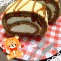 ﾋﾟｺﾋﾟﾋﾟ's cooksnap of when they made キャラメルマキアート風シフォンロール♪.