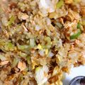 きのこのやま最高！'s cooksnap of when they made 簡単☆鮭の濃く旨パラパラチャーハン.