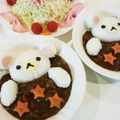 rukiruna's cooksnap of when they made キャラカレー　コリラックマ.