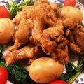 ぽんた猫's cooksnap of when they made 鶏の手羽元&ゆで卵のお酢煮込み.
