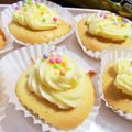 ちゃんみゃ's cooksnap of when they made バタークリームで♡簡単カップケーキデコ.
