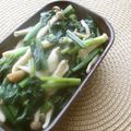 Jaye's cooksnap of when they made しめじ＆ほうれん草のポン酢炒め.