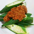 旦那は皿洗い's cooksnap of when they made ∮ オクラの✰にんにく✰彡胡麻だれ ∮.