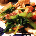 あっつんぼ's cooksnap of when they made 簡単一品！小松菜と油揚げのオカカ炒め.