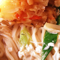 ふ〜にゃんたん's cooksnap of when they made めんつゆで簡単♪甘えびかき揚げうどん.