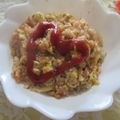 miyuki12's cooksnap of when they made フライパン１つdeなんちゃってオムライス.
