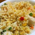日々楽々's cooksnap of when they made シンプルな鶏と玉ねぎのチャーハン♡.