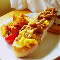 しじみごはん's cooksnap of when they made からしタルタルソースと納豆トーストサンド.