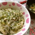 ふ〜あちゃん's cooksnap of when they made ☆　めかぶとえのきの辛子味丼　☆.