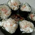 まぁむかんとりぃ's cooksnap of when they made カニカママヨネーズ海苔巻き.