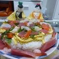 かのみぃ's cooksnap of when they made お寿司ケーキ.