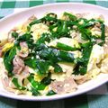 komomoもも's cooksnap of when they made ☆豚にら玉豆腐☆.
