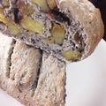 ブタ子の部屋's cooksnap of when they made 黒ゴマ生地で作るサツマイモパン.