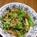 わかなバァ's cooksnap of when they made 水菜大量消費♪豚バラ水菜炒め♪.