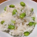 花柄エプロン's cooksnap of when they made こぶ茶で！咄嗟に枝豆ご飯.