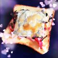 K0A9O0R8U♪'s cooksnap of when they made カニカマ・海苔・チー✿トースト.