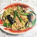 英利香姫's cooksnap of when they made 激うまベーコン舞茸アスパラの和風パスタ.