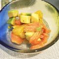 cha_nyon's cooksnap of when they made アボカドとホタテとグレープフルーツサラダ.