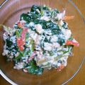 ぽっkeiko's cooksnap of when they made 超簡単！ほうれん草のゴマドレ 白あえ.