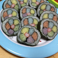 光里ママ's cooksnap of when they made ワクワク★デコふりでお花の海苔巻き♪.