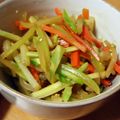 ＠てふてふ's cooksnap of when they made セロリと人参のきんぴら.