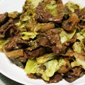 カズドラ's cooksnap of when they made 牛肉とれんこんと豆苗の炒め物.