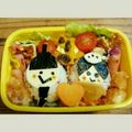 ちゅろっす's cooksnap of when they made ✿キャラ弁☆簡単☆おにぎりdeひな祭り✿.