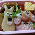 果樹みん's cooksnap of when they made 入園 簡単 キャラ弁＊アンパンマン.