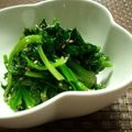 mio*.'s cooksnap of when they made しゃき★しゃき★ほうれん草のナムル.