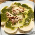 Chikagaeru's cooksnap of when they made カブと生ハムの前菜バジルソース.