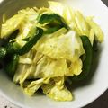 シバイヌりゅう's cooksnap of when they made ビニール袋でキャベピーマン.