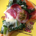 たれぞう。's cooksnap of when they made ピザソースなしでお手軽「ほうれん草ピザ」.