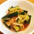 ♪☆ミニ☆♪'s cooksnap of when they made 夏バテ解消☆やみつききゅうりオイキムチ★.
