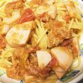 tonapon's cooksnap of when they made トマトとツナのパスタ.