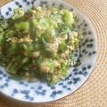 Jaye's cooksnap of when they made カルシウム補給☆小松菜と納豆の炒め物.