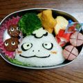 マーガレットらぶ's cooksnap of when they made ツチノコパンダ キャラ弁 妖怪ウォッチ.