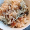 たにたーに's cooksnap of when they made おたまで計量！きのこの炊き込みご飯♪.